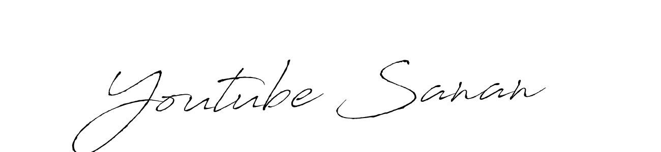 Similarly Antro_Vectra is the best handwritten signature design. Signature creator online .You can use it as an online autograph creator for name Youtube Sanan. Youtube Sanan signature style 6 images and pictures png