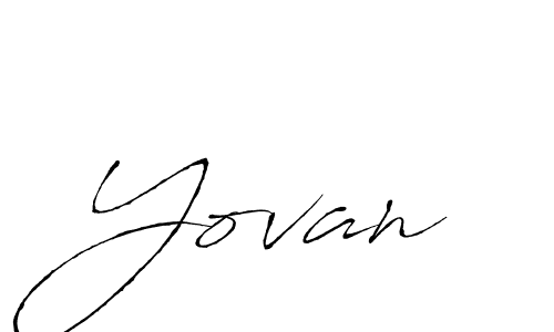 Make a beautiful signature design for name Yovan. With this signature (Antro_Vectra) style, you can create a handwritten signature for free. Yovan signature style 6 images and pictures png