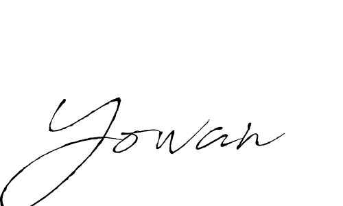 Create a beautiful signature design for name Yowan. With this signature (Antro_Vectra) fonts, you can make a handwritten signature for free. Yowan signature style 6 images and pictures png