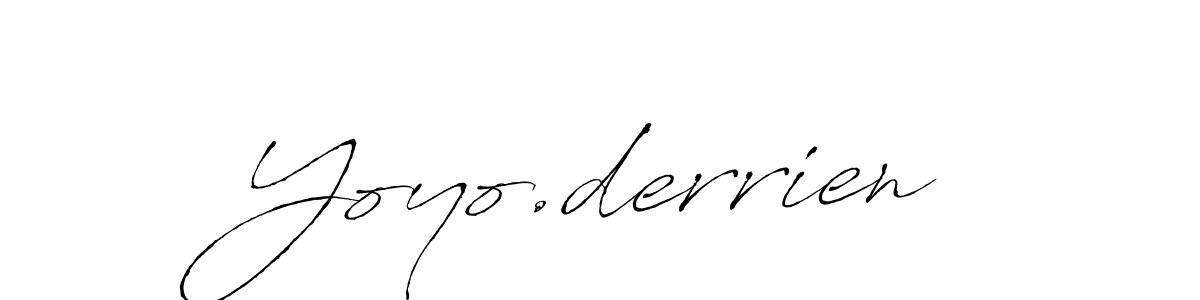 Yoyo.derrien stylish signature style. Best Handwritten Sign (Antro_Vectra) for my name. Handwritten Signature Collection Ideas for my name Yoyo.derrien. Yoyo.derrien signature style 6 images and pictures png