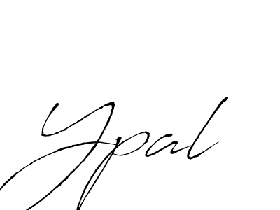 Use a signature maker to create a handwritten signature online. With this signature software, you can design (Antro_Vectra) your own signature for name Ypal. Ypal signature style 6 images and pictures png