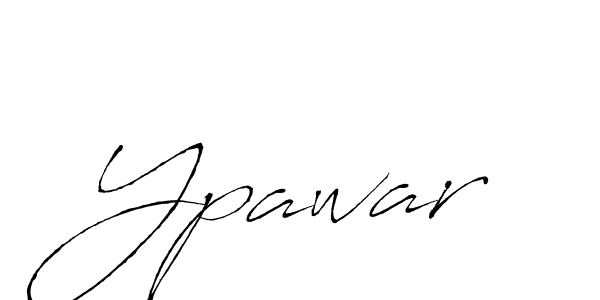 Use a signature maker to create a handwritten signature online. With this signature software, you can design (Antro_Vectra) your own signature for name Ypawar. Ypawar signature style 6 images and pictures png