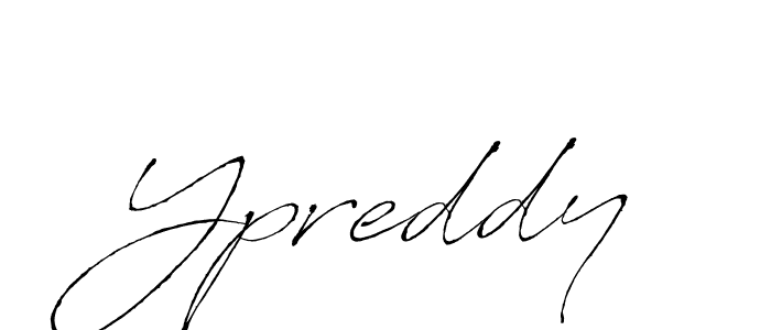 How to make Ypreddy signature? Antro_Vectra is a professional autograph style. Create handwritten signature for Ypreddy name. Ypreddy signature style 6 images and pictures png