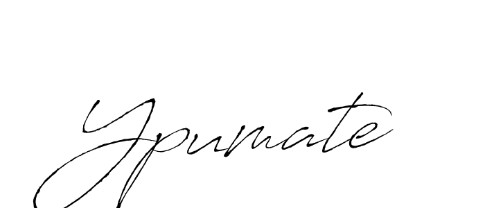 Use a signature maker to create a handwritten signature online. With this signature software, you can design (Antro_Vectra) your own signature for name Ypumate. Ypumate signature style 6 images and pictures png