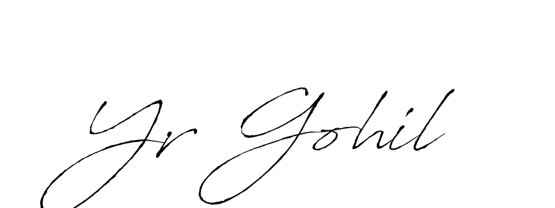 Similarly Antro_Vectra is the best handwritten signature design. Signature creator online .You can use it as an online autograph creator for name Yr Gohil. Yr Gohil signature style 6 images and pictures png