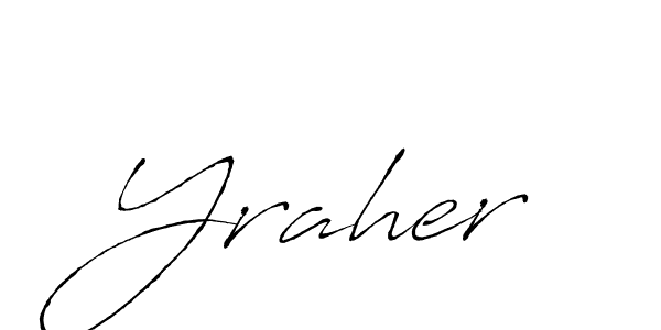 How to make Yraher name signature. Use Antro_Vectra style for creating short signs online. This is the latest handwritten sign. Yraher signature style 6 images and pictures png