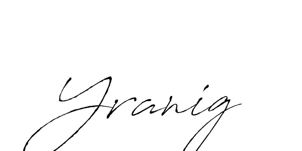 How to make Yranig name signature. Use Antro_Vectra style for creating short signs online. This is the latest handwritten sign. Yranig signature style 6 images and pictures png