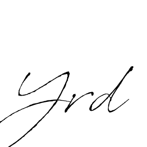 It looks lik you need a new signature style for name Yrd. Design unique handwritten (Antro_Vectra) signature with our free signature maker in just a few clicks. Yrd signature style 6 images and pictures png