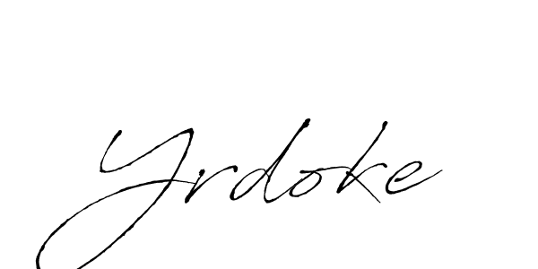 Also we have Yrdoke name is the best signature style. Create professional handwritten signature collection using Antro_Vectra autograph style. Yrdoke signature style 6 images and pictures png