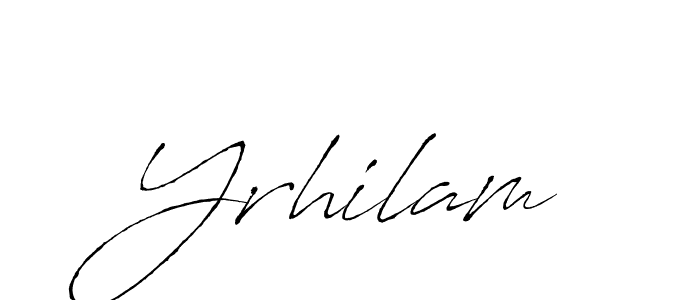 Antro_Vectra is a professional signature style that is perfect for those who want to add a touch of class to their signature. It is also a great choice for those who want to make their signature more unique. Get Yrhilam name to fancy signature for free. Yrhilam signature style 6 images and pictures png