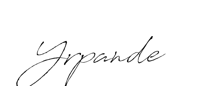 if you are searching for the best signature style for your name Yrpande. so please give up your signature search. here we have designed multiple signature styles  using Antro_Vectra. Yrpande signature style 6 images and pictures png