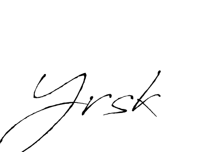 The best way (Antro_Vectra) to make a short signature is to pick only two or three words in your name. The name Yrsk include a total of six letters. For converting this name. Yrsk signature style 6 images and pictures png