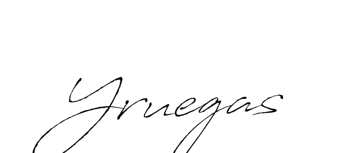 Use a signature maker to create a handwritten signature online. With this signature software, you can design (Antro_Vectra) your own signature for name Yruegas. Yruegas signature style 6 images and pictures png