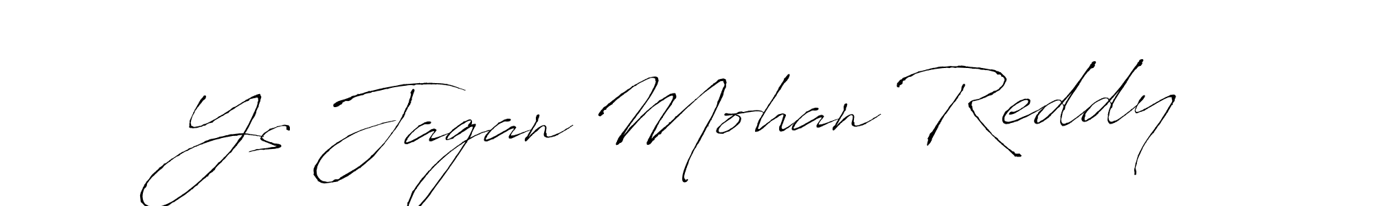 Make a beautiful signature design for name Ys Jagan Mohan Reddy. With this signature (Antro_Vectra) style, you can create a handwritten signature for free. Ys Jagan Mohan Reddy signature style 6 images and pictures png