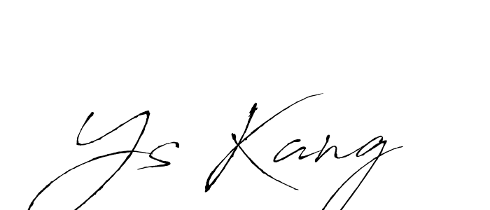 Antro_Vectra is a professional signature style that is perfect for those who want to add a touch of class to their signature. It is also a great choice for those who want to make their signature more unique. Get Ys Kang name to fancy signature for free. Ys Kang signature style 6 images and pictures png