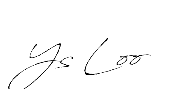 Create a beautiful signature design for name Ys Loo. With this signature (Antro_Vectra) fonts, you can make a handwritten signature for free. Ys Loo signature style 6 images and pictures png