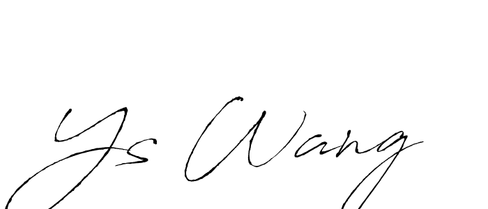 Make a beautiful signature design for name Ys Wang. Use this online signature maker to create a handwritten signature for free. Ys Wang signature style 6 images and pictures png