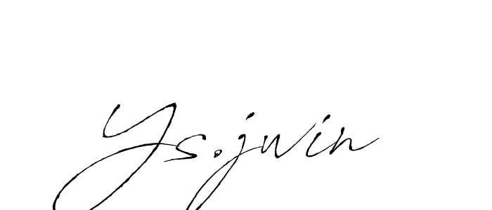 Design your own signature with our free online signature maker. With this signature software, you can create a handwritten (Antro_Vectra) signature for name Ys.jwin. Ys.jwin signature style 6 images and pictures png