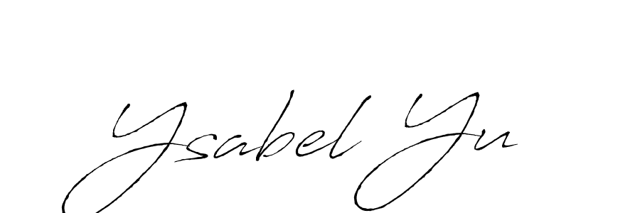 Make a beautiful signature design for name Ysabel Yu. With this signature (Antro_Vectra) style, you can create a handwritten signature for free. Ysabel Yu signature style 6 images and pictures png