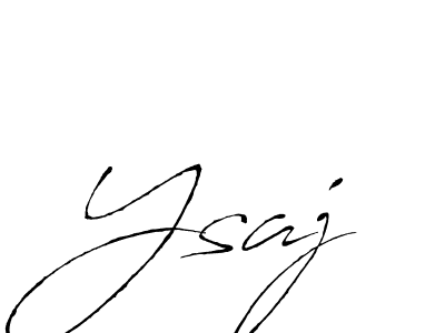 How to make Ysaj signature? Antro_Vectra is a professional autograph style. Create handwritten signature for Ysaj name. Ysaj signature style 6 images and pictures png