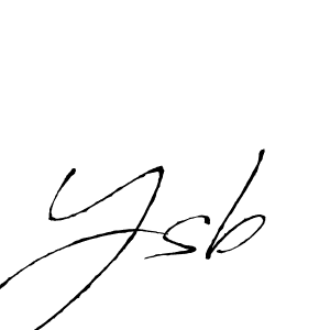 Create a beautiful signature design for name Ysb. With this signature (Antro_Vectra) fonts, you can make a handwritten signature for free. Ysb signature style 6 images and pictures png