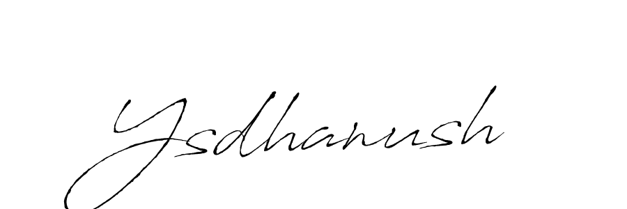 How to make Ysdhanush signature? Antro_Vectra is a professional autograph style. Create handwritten signature for Ysdhanush name. Ysdhanush signature style 6 images and pictures png