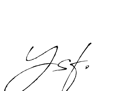 Use a signature maker to create a handwritten signature online. With this signature software, you can design (Antro_Vectra) your own signature for name Ysf.. Ysf. signature style 6 images and pictures png