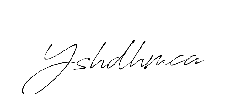 Design your own signature with our free online signature maker. With this signature software, you can create a handwritten (Antro_Vectra) signature for name Yshdhmca. Yshdhmca signature style 6 images and pictures png