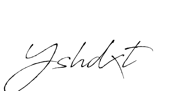 Use a signature maker to create a handwritten signature online. With this signature software, you can design (Antro_Vectra) your own signature for name Yshdxt. Yshdxt signature style 6 images and pictures png