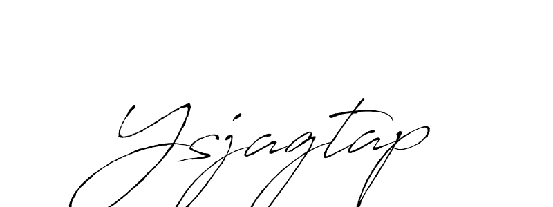 How to make Ysjagtap name signature. Use Antro_Vectra style for creating short signs online. This is the latest handwritten sign. Ysjagtap signature style 6 images and pictures png