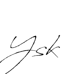 You should practise on your own different ways (Antro_Vectra) to write your name (Ysk) in signature. don't let someone else do it for you. Ysk signature style 6 images and pictures png