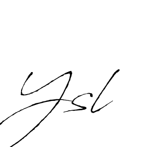 Design your own signature with our free online signature maker. With this signature software, you can create a handwritten (Antro_Vectra) signature for name Ysl. Ysl signature style 6 images and pictures png