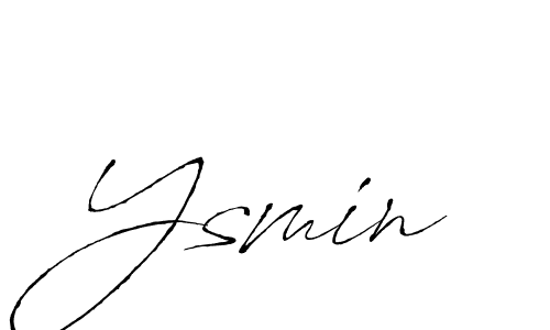Use a signature maker to create a handwritten signature online. With this signature software, you can design (Antro_Vectra) your own signature for name Ysmin. Ysmin signature style 6 images and pictures png