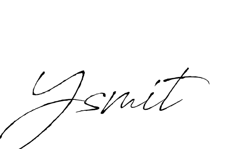 Design your own signature with our free online signature maker. With this signature software, you can create a handwritten (Antro_Vectra) signature for name Ysmit. Ysmit signature style 6 images and pictures png