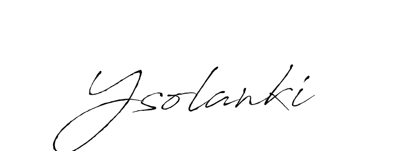How to make Ysolanki signature? Antro_Vectra is a professional autograph style. Create handwritten signature for Ysolanki name. Ysolanki signature style 6 images and pictures png