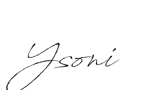 How to make Ysoni signature? Antro_Vectra is a professional autograph style. Create handwritten signature for Ysoni name. Ysoni signature style 6 images and pictures png