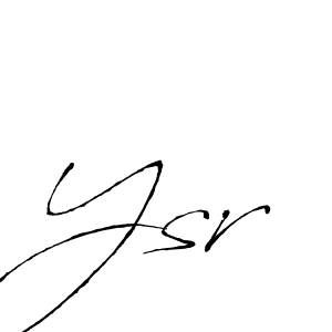 You should practise on your own different ways (Antro_Vectra) to write your name (Ysr) in signature. don't let someone else do it for you. Ysr signature style 6 images and pictures png