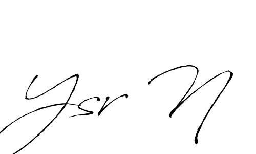 How to Draw Ysr N signature style? Antro_Vectra is a latest design signature styles for name Ysr N. Ysr N signature style 6 images and pictures png