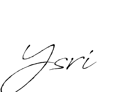 Design your own signature with our free online signature maker. With this signature software, you can create a handwritten (Antro_Vectra) signature for name Ysri. Ysri signature style 6 images and pictures png