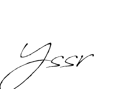 How to make Yssr name signature. Use Antro_Vectra style for creating short signs online. This is the latest handwritten sign. Yssr signature style 6 images and pictures png