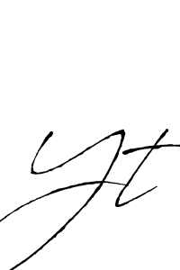 Use a signature maker to create a handwritten signature online. With this signature software, you can design (Antro_Vectra) your own signature for name Yt. Yt signature style 6 images and pictures png