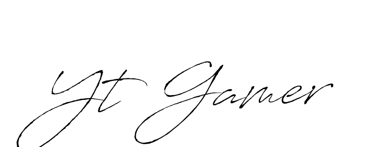 Also You can easily find your signature by using the search form. We will create Yt Gamer name handwritten signature images for you free of cost using Antro_Vectra sign style. Yt Gamer signature style 6 images and pictures png
