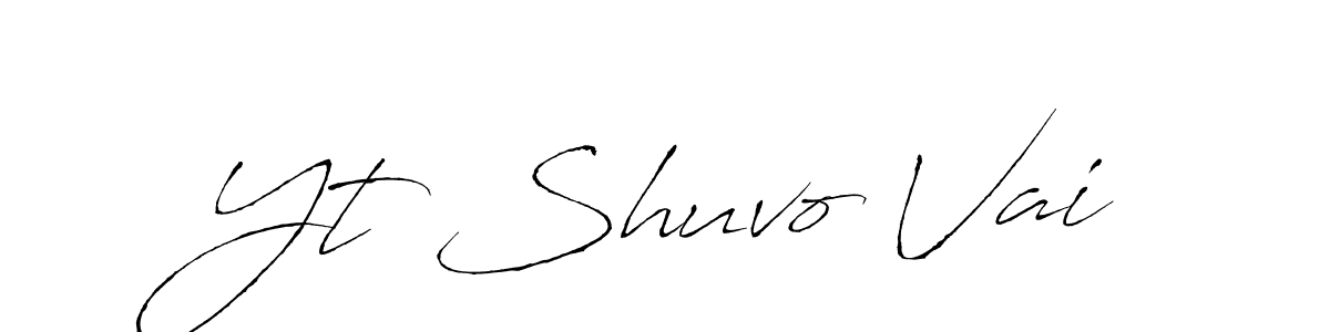 Check out images of Autograph of Yt Shuvo Vai name. Actor Yt Shuvo Vai Signature Style. Antro_Vectra is a professional sign style online. Yt Shuvo Vai signature style 6 images and pictures png