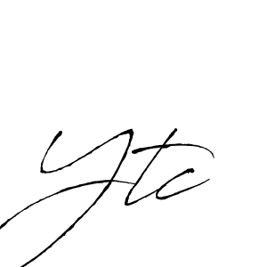 Also we have Ytc name is the best signature style. Create professional handwritten signature collection using Antro_Vectra autograph style. Ytc signature style 6 images and pictures png