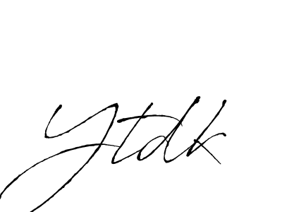 Create a beautiful signature design for name Ytdk. With this signature (Antro_Vectra) fonts, you can make a handwritten signature for free. Ytdk signature style 6 images and pictures png