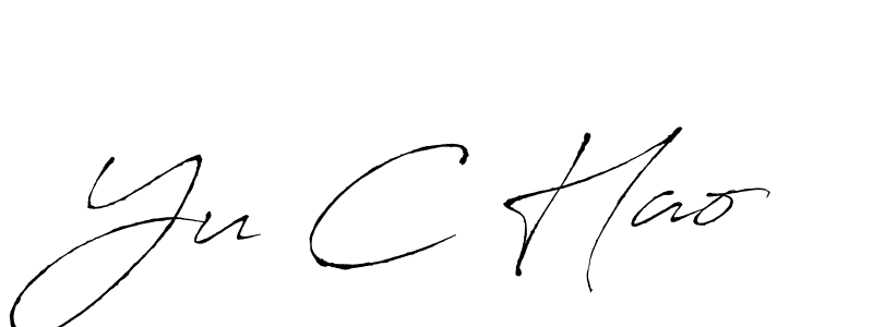 You should practise on your own different ways (Antro_Vectra) to write your name (Yu C Hao) in signature. don't let someone else do it for you. Yu C Hao signature style 6 images and pictures png