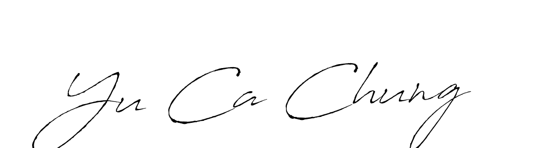 Design your own signature with our free online signature maker. With this signature software, you can create a handwritten (Antro_Vectra) signature for name Yu Ca Chung. Yu Ca Chung signature style 6 images and pictures png