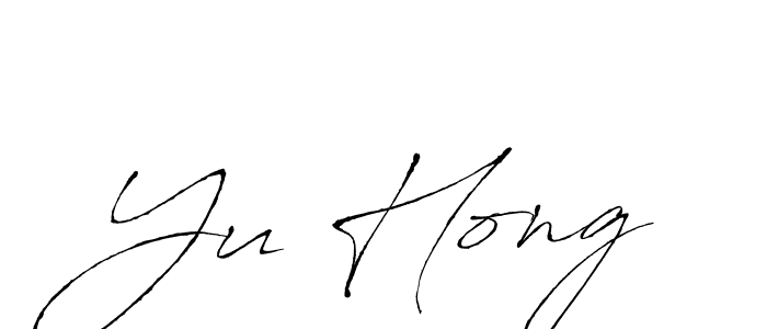 Similarly Antro_Vectra is the best handwritten signature design. Signature creator online .You can use it as an online autograph creator for name Yu Hong. Yu Hong signature style 6 images and pictures png