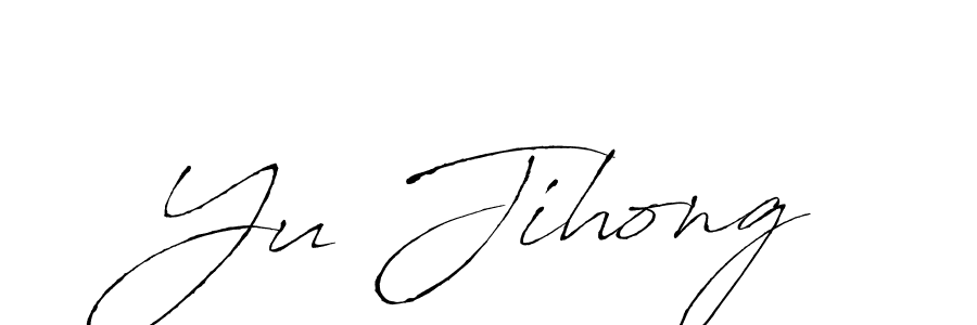 Also You can easily find your signature by using the search form. We will create Yu Jihong name handwritten signature images for you free of cost using Antro_Vectra sign style. Yu Jihong signature style 6 images and pictures png