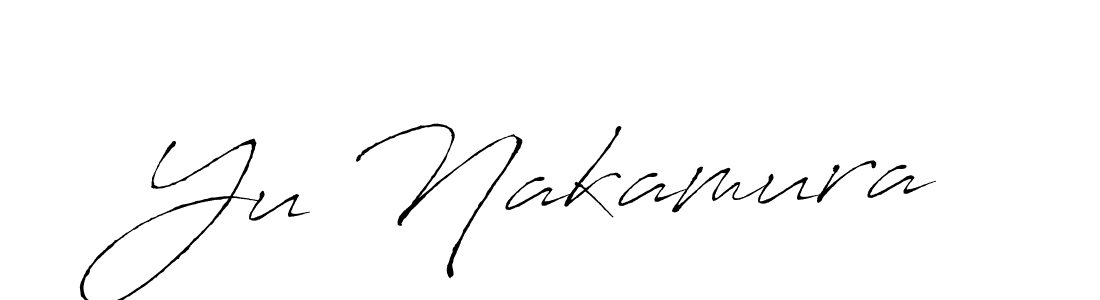 Design your own signature with our free online signature maker. With this signature software, you can create a handwritten (Antro_Vectra) signature for name Yu Nakamura. Yu Nakamura signature style 6 images and pictures png